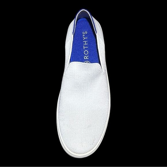 Rothy's The Original Slip On Sneaker Sz 7 Washable White Knit Casual Shoe - Picture 7 of 11